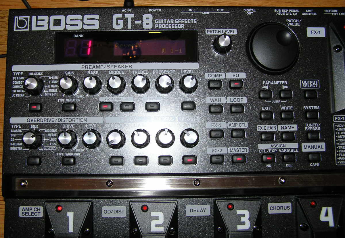 Boss GT-8 Guitar Effects Processor